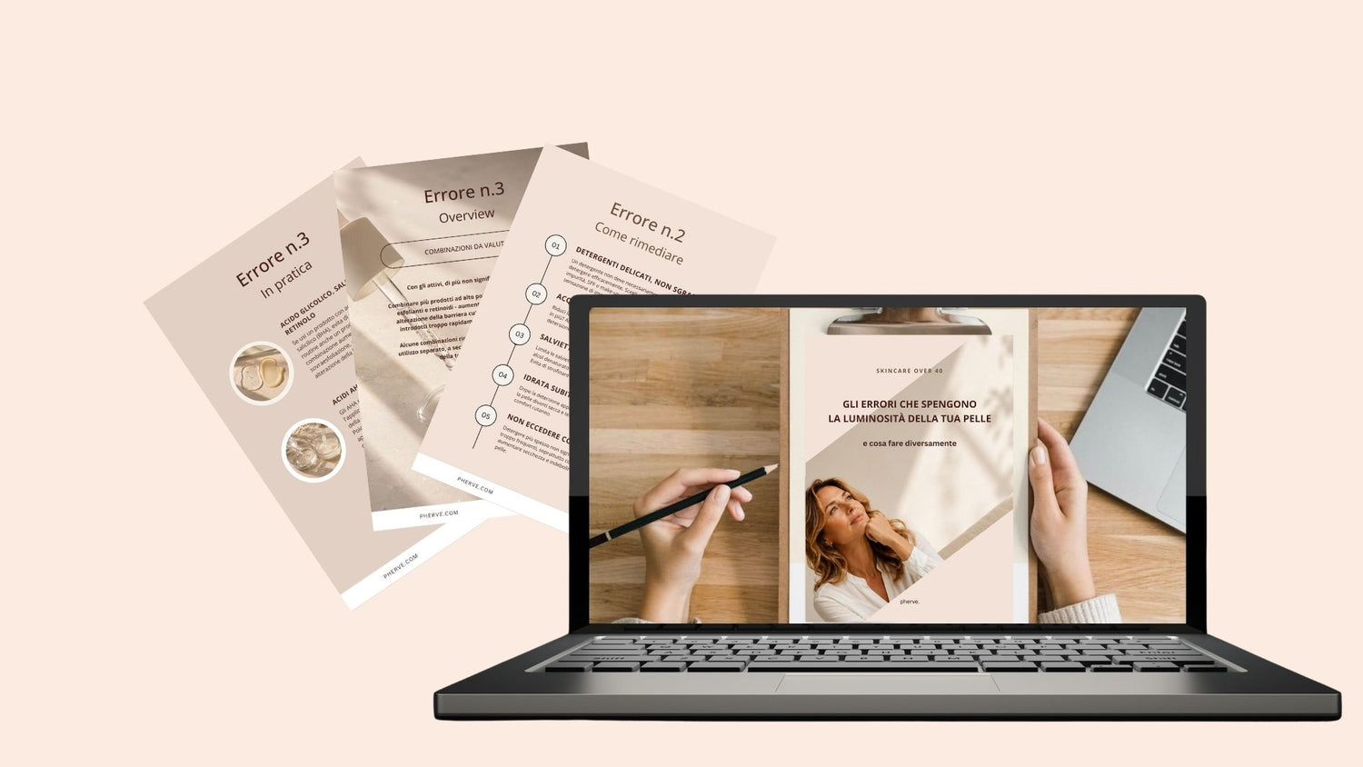 Anteprima della guida skincare Pherve per la pelle over 40